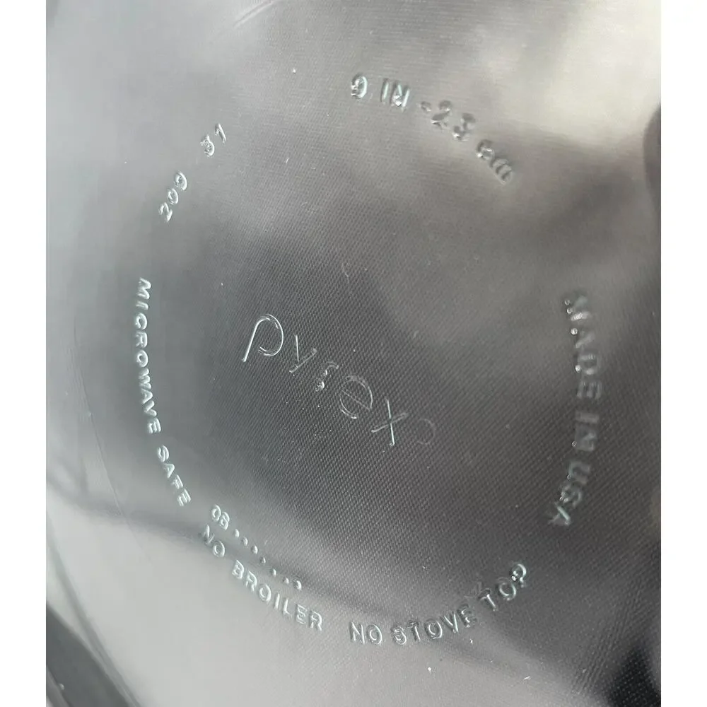 Vintage Pyrex 209 Clear Glass Pie Plate Baking Dish Pan 9